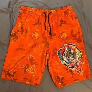 Neon Orange Shorts (Baller Rabbit Design)